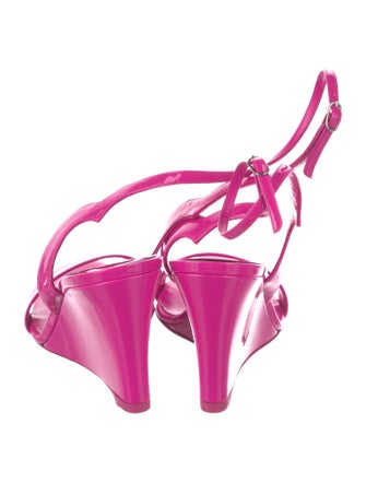 Christian Louboutin Patent Leather Printed Sandals