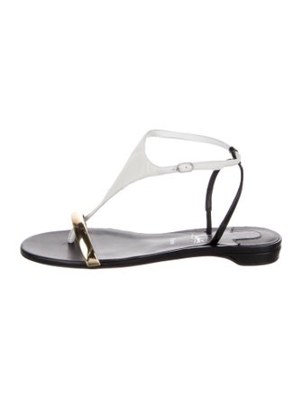 Christian Louboutin Leather T-Strap Sandals