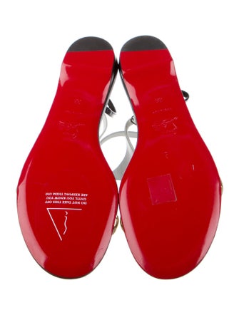 Christian Louboutin Leather T-Strap Sandals