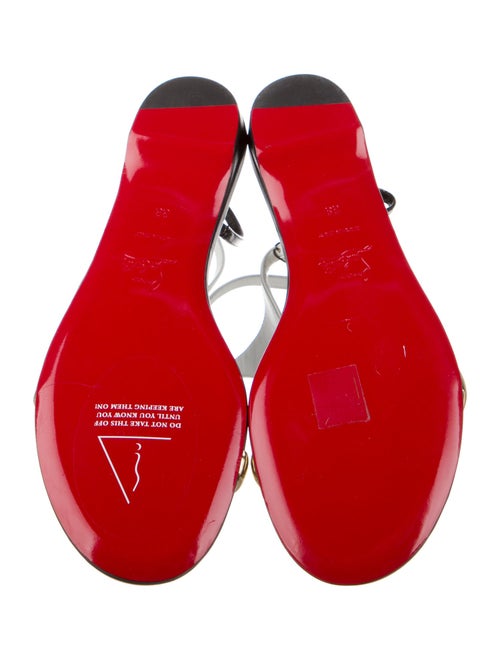 Christian Louboutin Leather T-Strap Sandals