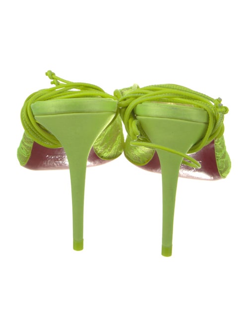 Christian Louboutin Lace Lace Pattern Slingback Pumps