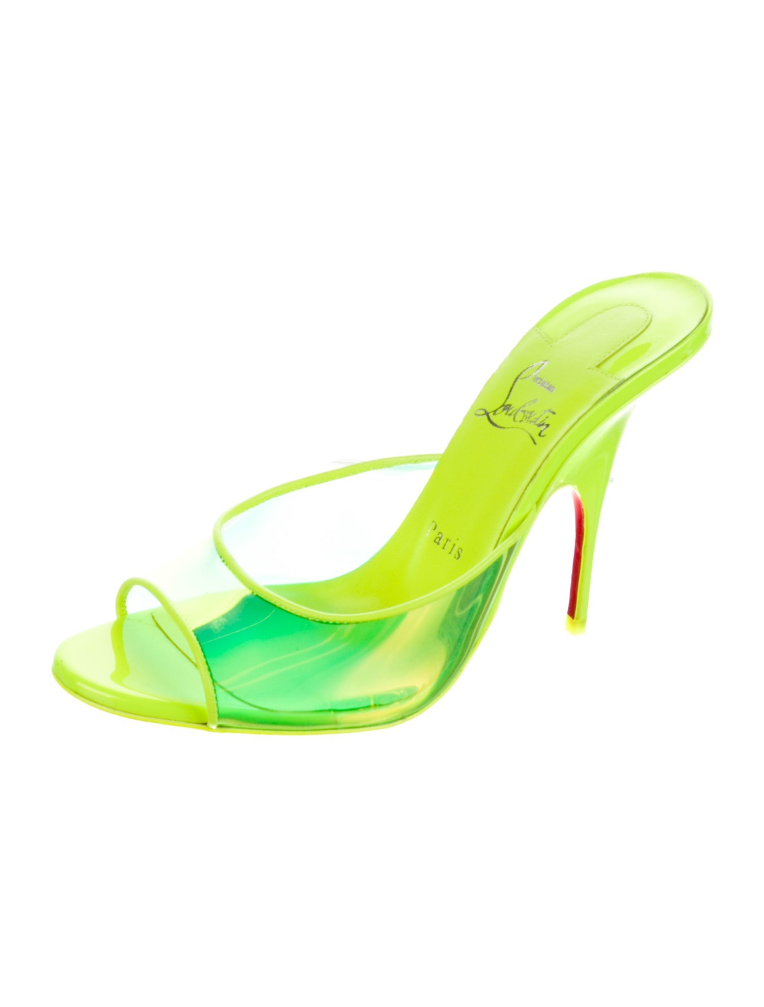 Christian Louboutin Patent Leather Slides