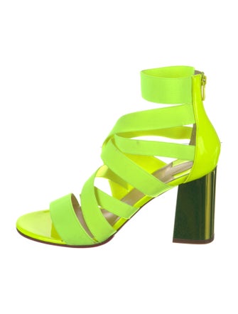 Christian Louboutin Leather Trim Embellishment Sandals