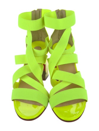 Christian Louboutin Leather Trim Embellishment Sandals