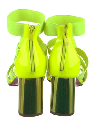 Christian Louboutin Leather Trim Embellishment Sandals