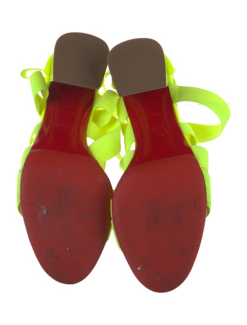 Christian Louboutin Leather Trim Embellishment Sandals