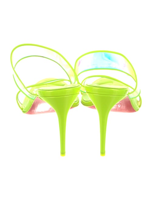 Christian Louboutin Patent Leather Printed Slides