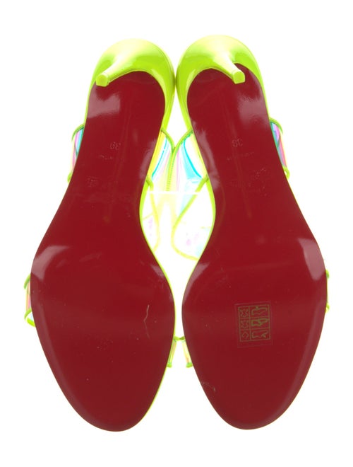 Christian Louboutin Patent Leather Printed Slides