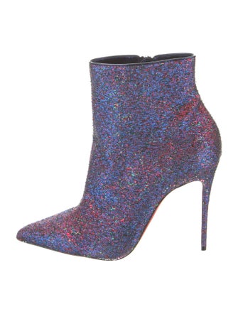 Christian Louboutin Leather Printed Boots