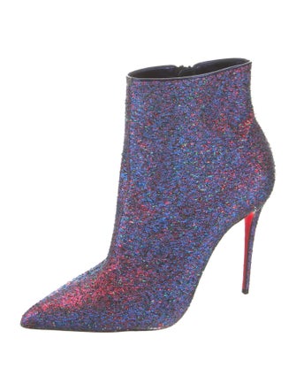 Christian Louboutin Leather Printed Boots