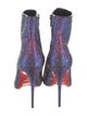Christian Louboutin Leather Printed Boots