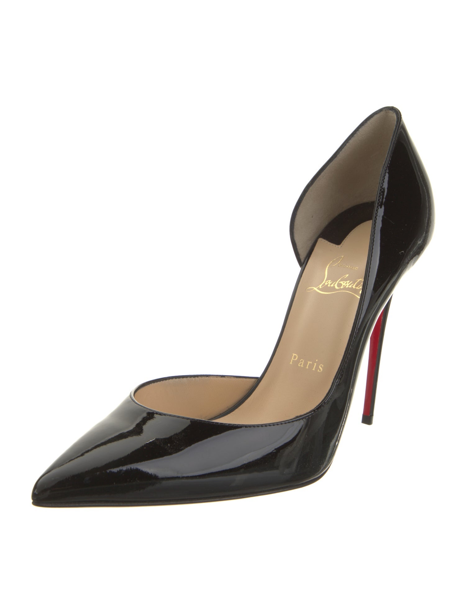 Christian Louboutin Patent Leather D'Orsay Pumps