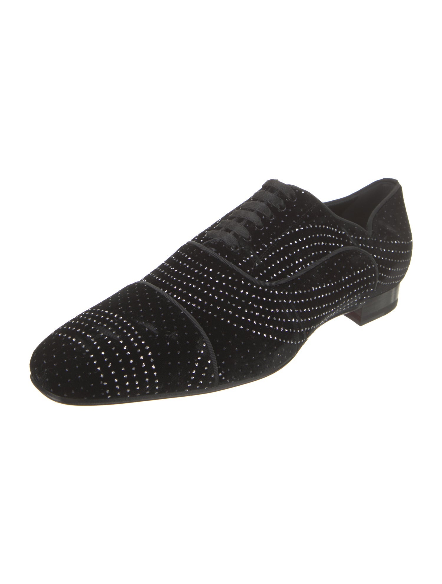 Christian Louboutin Suede Patterned Oxfords