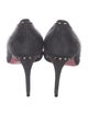 Christian Louboutin Spike Accents Suede Pumps
