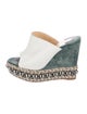 Christian Louboutin Leather Studded Accents Espadrilles