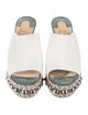 Christian Louboutin Leather Studded Accents Espadrilles