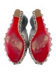 Christian Louboutin Leather Studded Accents Espadrilles