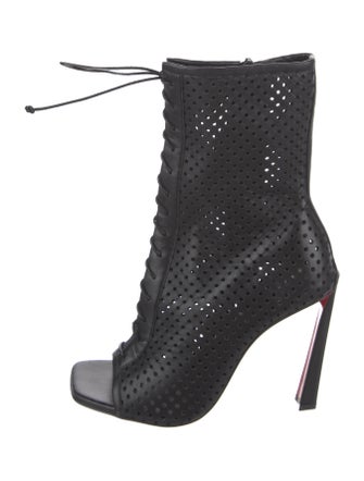 Christian Louboutin Leather Lasercut Accents Pumps