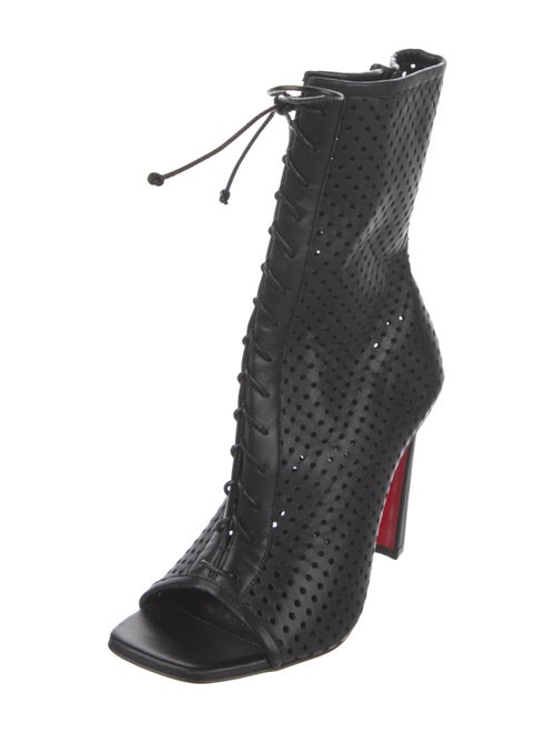 Christian Louboutin Leather Lasercut Accents Pumps