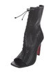 Christian Louboutin Leather Lasercut Accents Pumps