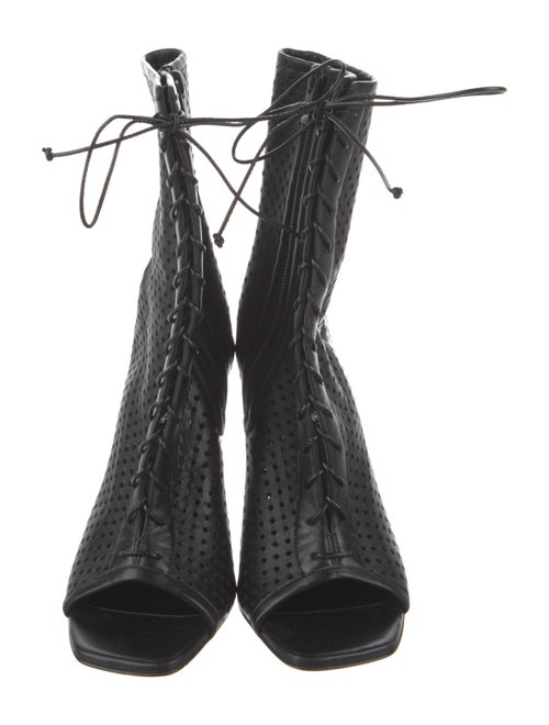 Christian Louboutin Leather Lasercut Accents Pumps