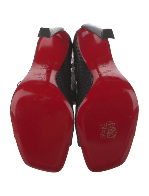 Christian Louboutin Leather Lasercut Accents Pumps