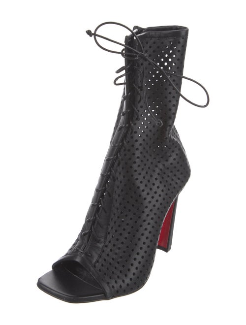 Christian Louboutin Leather Lasercut Accents Pumps