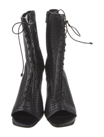 Christian Louboutin Leather Lasercut Accents Pumps