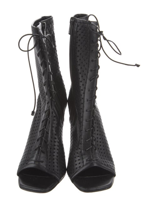 Christian Louboutin Leather Lasercut Accents Pumps