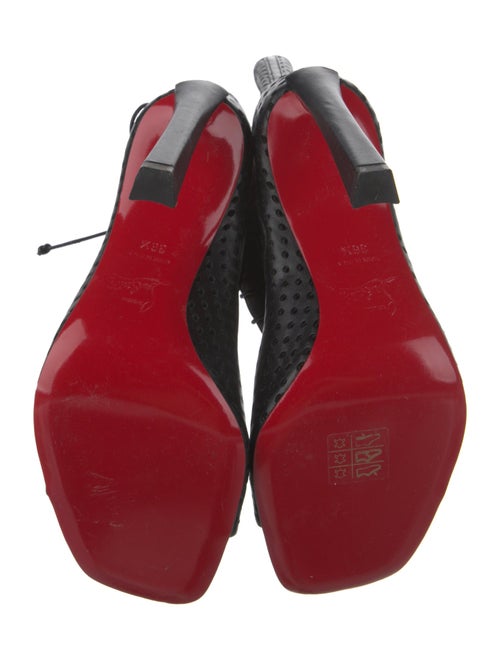 Christian Louboutin Leather Lasercut Accents Pumps