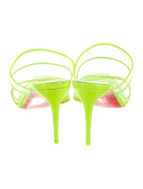 Christian Louboutin PVC Leather Trim Embellishment Slides