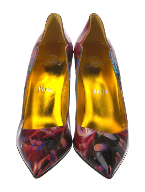 Christian Louboutin Patent Leather Printed Pumps