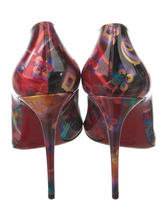 Christian Louboutin Patent Leather Printed Pumps