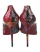 Christian Louboutin Patent Leather Printed Pumps