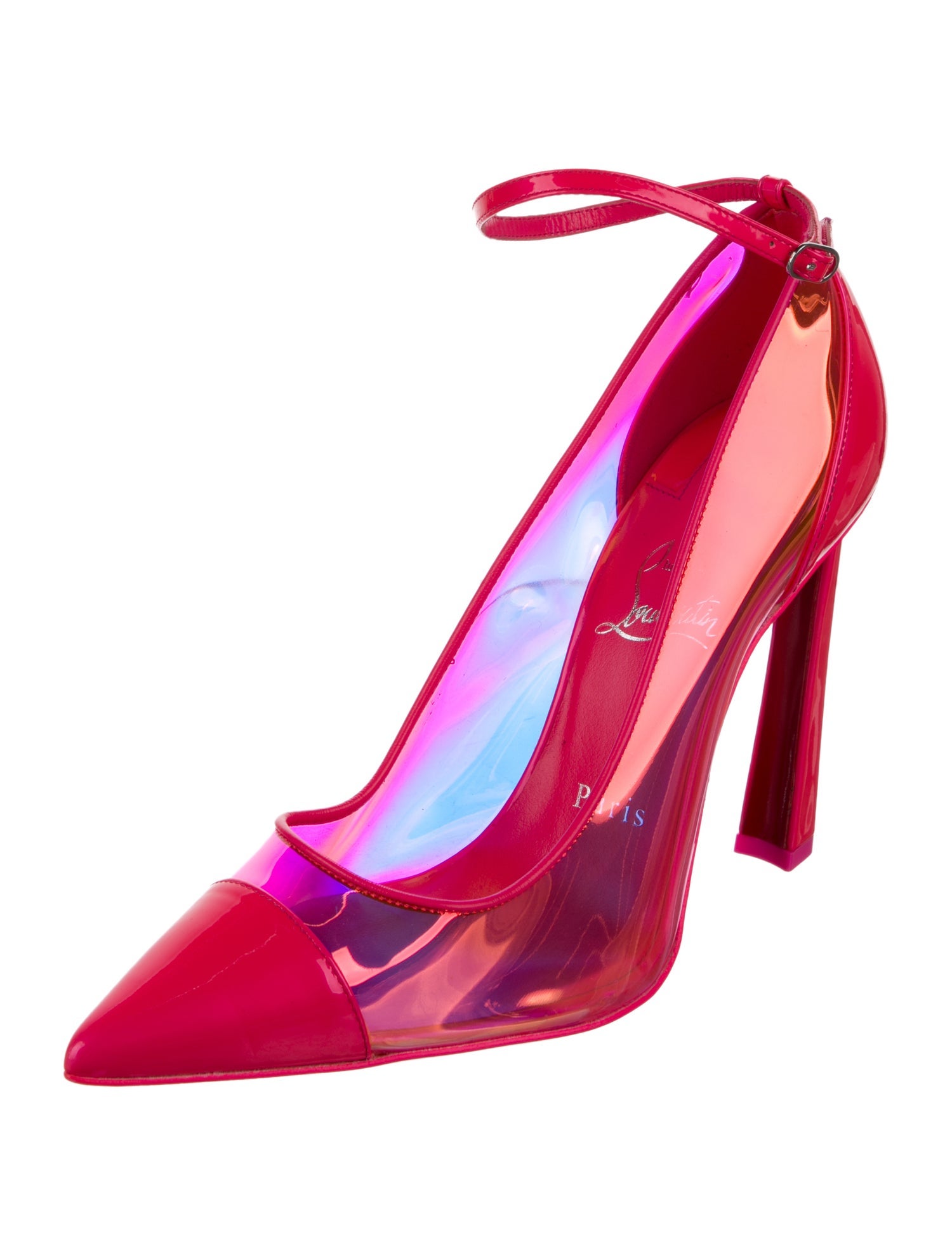 Christian Louboutin PVC Studded Accents Pumps