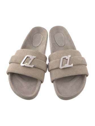Christian Louboutin Suede Slides