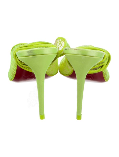 Christian Louboutin Lace Lace Pattern Slingback Pumps