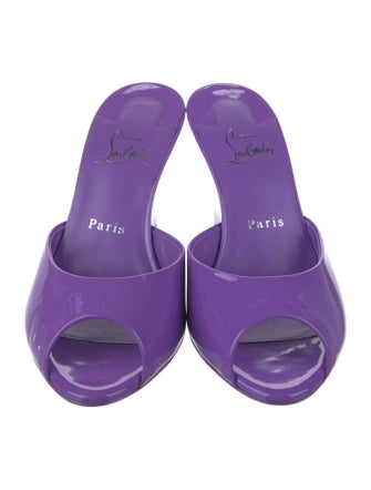 Christian Louboutin Patent Leather Slides