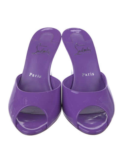 Christian Louboutin Patent Leather Slides