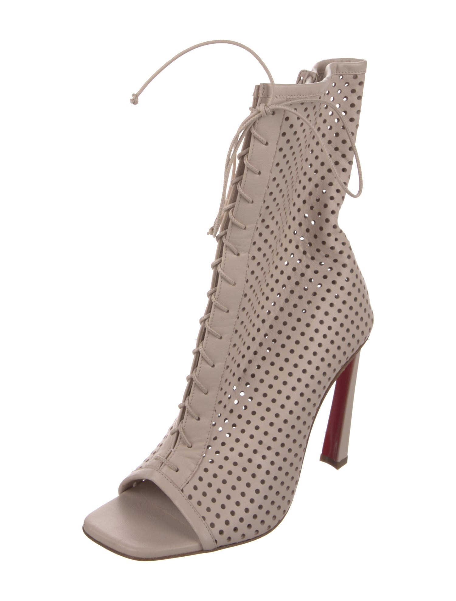 Christian Louboutin Leather Lasercut Accents Pumps