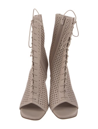 Christian Louboutin Leather Lasercut Accents Pumps