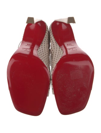 Christian Louboutin Leather Lasercut Accents Pumps