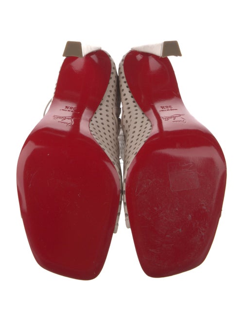 Christian Louboutin Leather Lasercut Accents Pumps