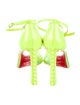 Christian Louboutin Spike Accents PVC Slingback Pumps