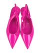 Christian Louboutin Patent Leather Scalloped Accent Slingback Flats