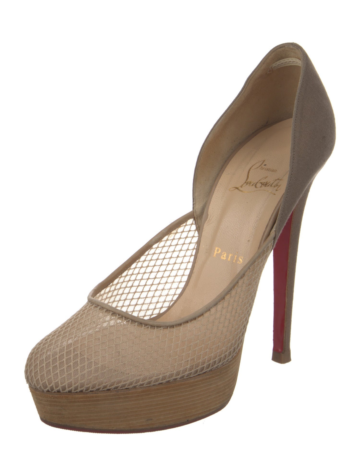 Christian Louboutin Mesh D'Orsay Pumps