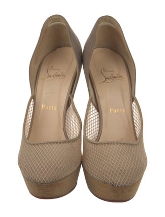 Christian Louboutin Mesh D'Orsay Pumps