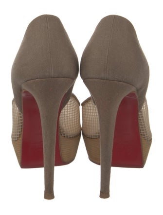 Christian Louboutin Mesh D'Orsay Pumps