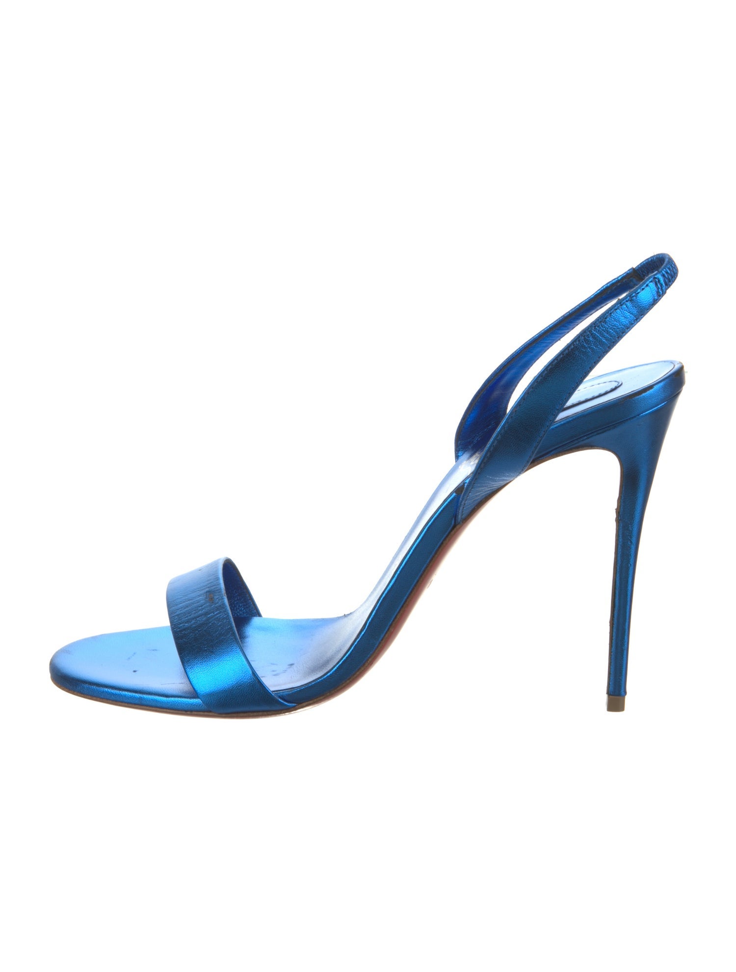 Christian Louboutin Leather Slingback Sandals