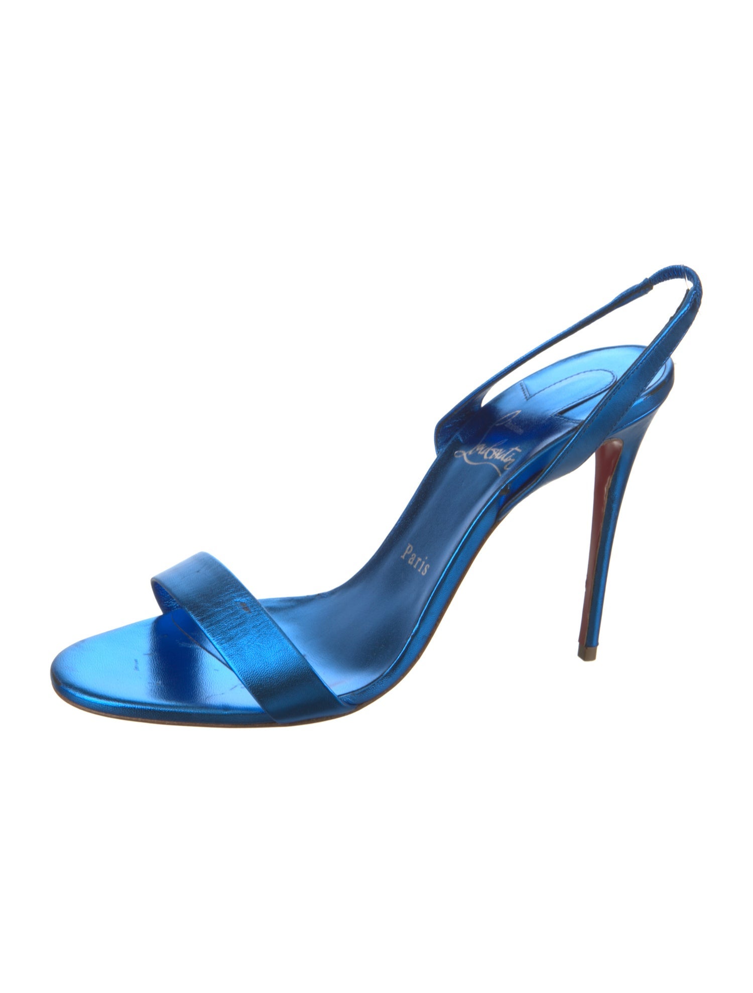 Christian Louboutin Leather Slingback Sandals
